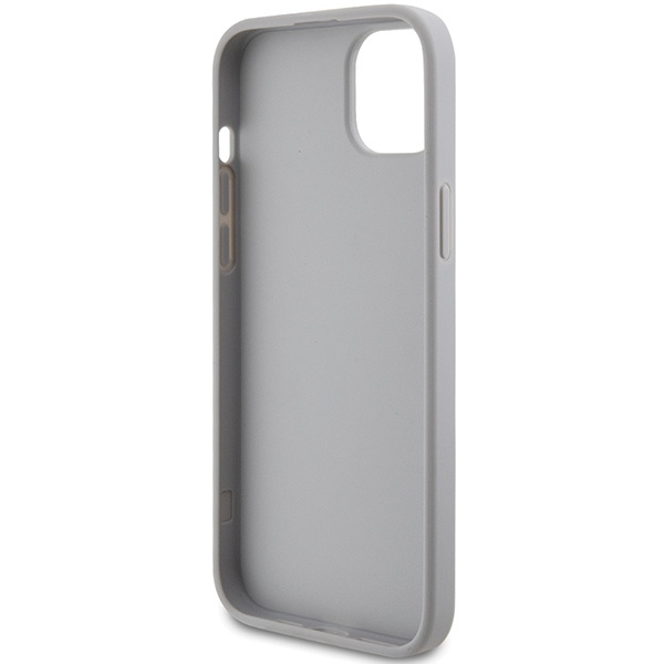 Guess GUHCP15MPS4DGPS iPhone 15 Plus 6,7&quot; Silber/Silber Hardcase Strass Metall Logo