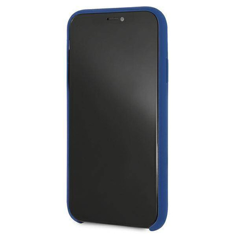 Original Case IPHONE XR BMW Hardcase Silicone M Collection (BMHCI61MSILNA) blue