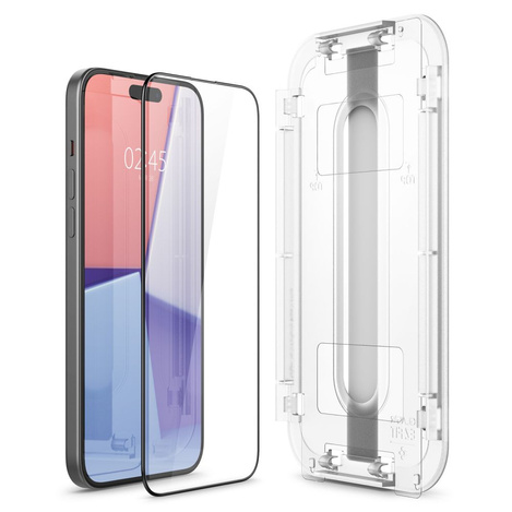 TEMPERED GLASS Spigen GLAS.TR &quot;EZ FIT&quot; FC IPHONE 15 BLACK