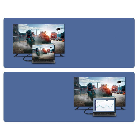 Baseus kabel przewód HDMI 2.0 4K 30 Hz 3D HDR 18 Gbps 5 m czarny (CAKGQ-D01)