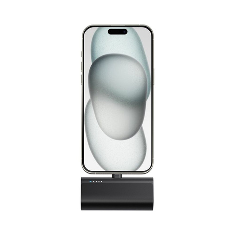 BLUE STAR powerbank 5000 mAh z wbudowanym złączem Lightning 2,1A W0556P czarny