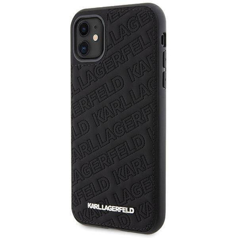 Oryginalne Etui KARL LAGERFELD Hardcase KLHCN61PQKPMK do iPhone 11 (Quilted K Pattern / czarny)