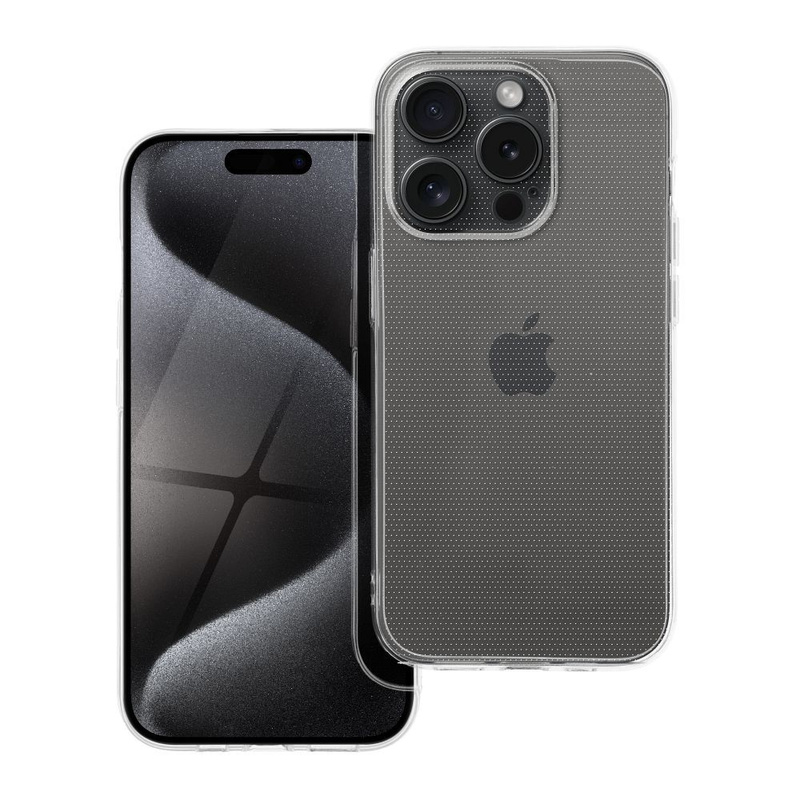Futerał CLEAR CASE 2mm do IPHONE 15 PRO (camera protection)