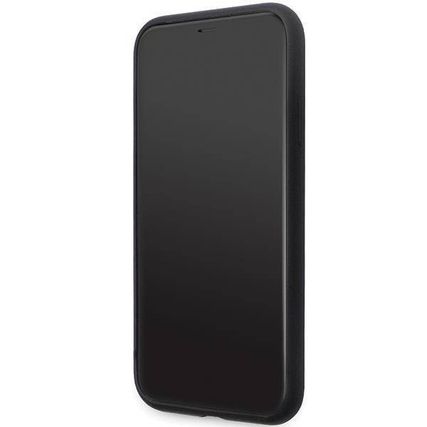 Karl Lagerfeld nakładka do iPhone 11 KLHCN61SMHKNPK czarna HC Silicone Ikonik Metal Pin