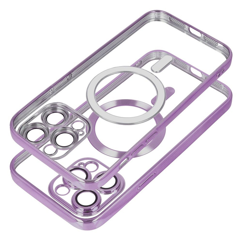Futerał Electro Mag Cover kompatybilny z MagSafe do IPHONE 15 PRO fioletowy