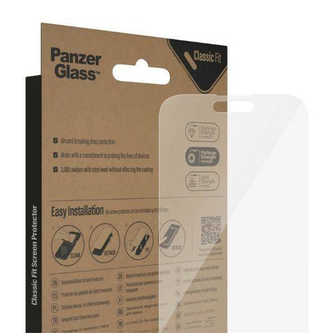 Gehärtetes Glas IPHONE 14 PRO MAX PanzerGlass Classic Fit Screen Protection Antibacterial (2770)