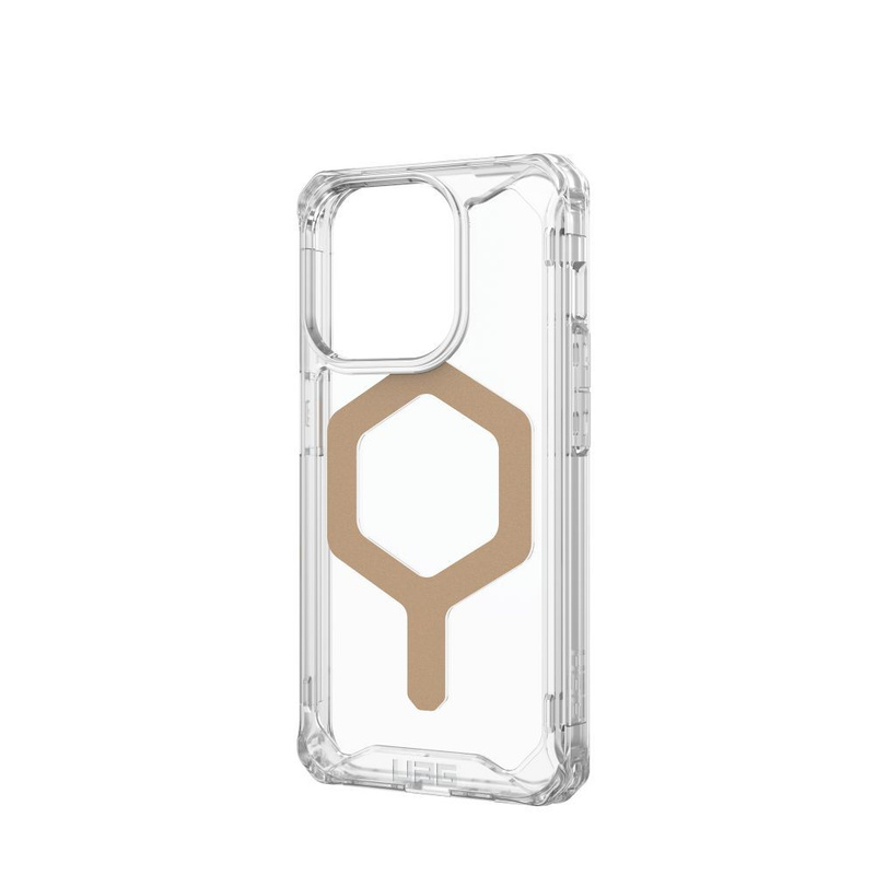 UAG Plyo Magsafe - Schutzhülle für iPhone 15 Pro kompatibel mit MagSafe (Eisgold)