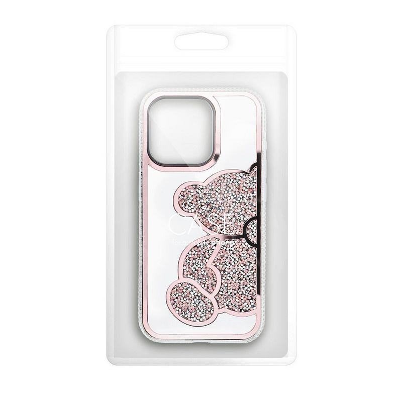 Futerał TEDDY BEAR do IPHONE 16 Pro różowy