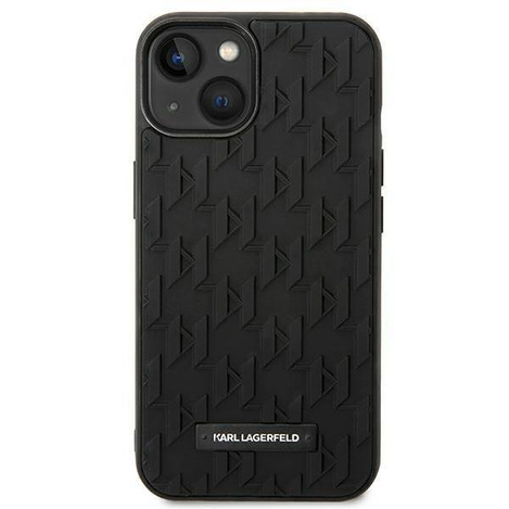 Karl Lagerfeld Monogram 3D Pattern - Etui iPhone 14 Plus (czarny)