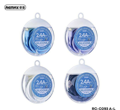 KABEL REMAX LEYA SERIES RC-C093 2.4A USB/LIGHTNING 1M WHITE