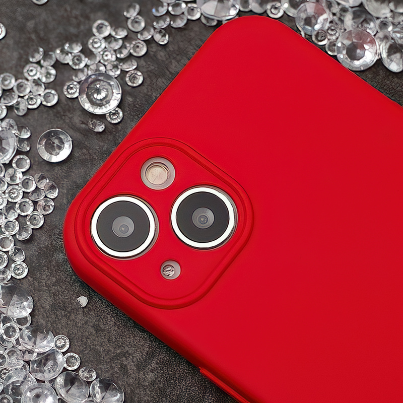 Nakładka Silicon do Motorola Moto G75 czerwona