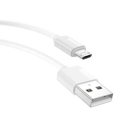 KABEL T-PHOX NETS MICRO USB WHITE 2.4A ; PVC ; 1,2M