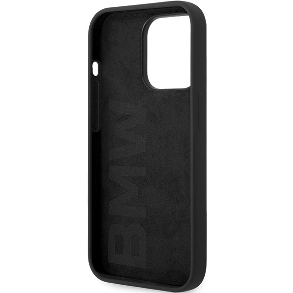 Original Case IPHONE 14 PRO MAX BMW Signature Liquid Silicone MagSafe (BMHMP14XSILBK2) black