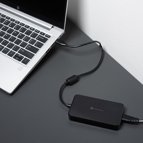 Uniwersalny zasilacz do laptopa 90W Forcell F-Energy E856 (6 końcówek) czarny