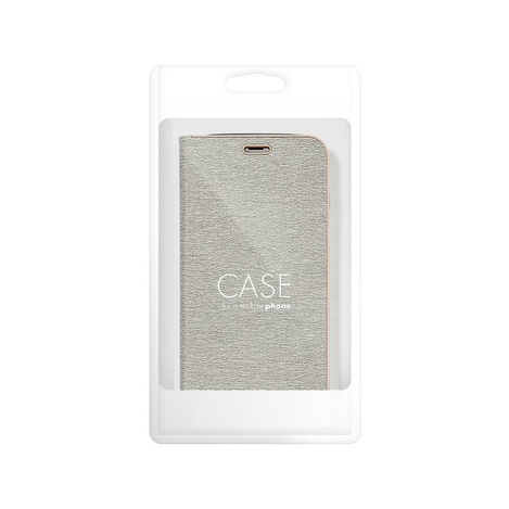 Kabura LUNA Book Gold do IPHONE 16 srebrny