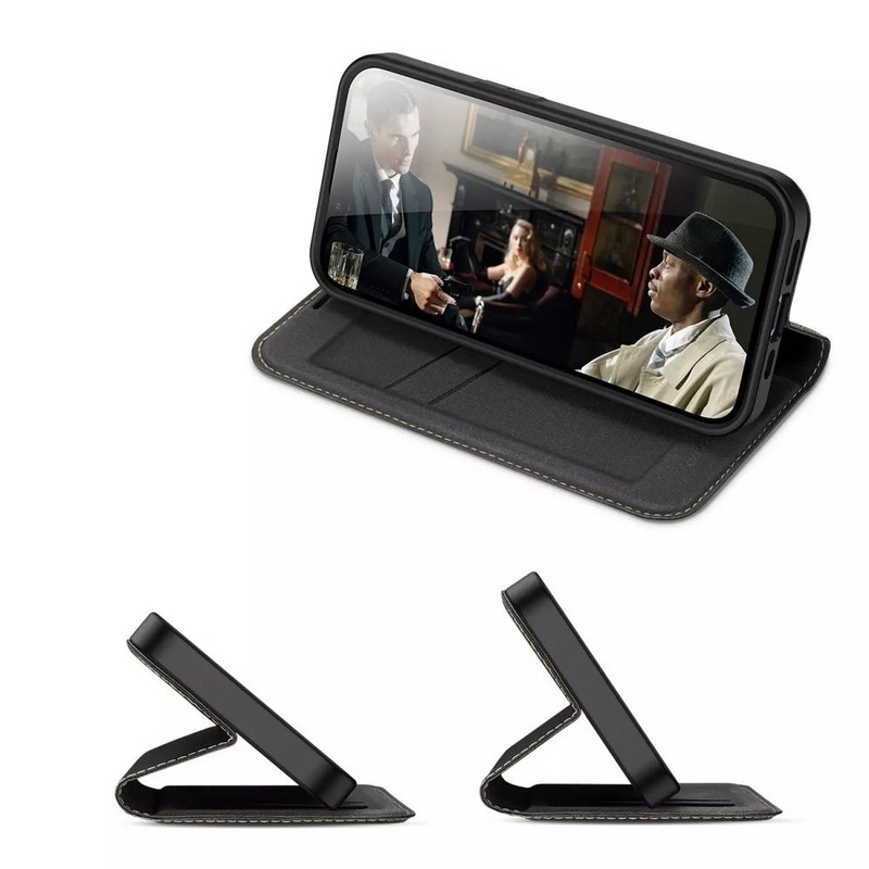 Dux Ducis Skin X2 Hülle für iPhone 14 Plus Hülle mit Magnetklappe schwarz
