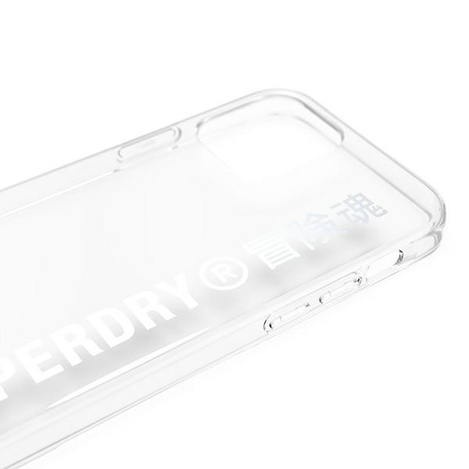 SuperDry Snap iPhone 12/12 Pro Clear Cas e silver / silver 42591
