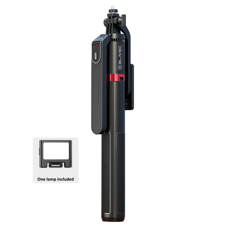 Blavec Selfie Stick Aluminium Fusion P08 tripod + pilot + 1 lampa 2,2 metra (SSFP08-TR1LB22) czarny