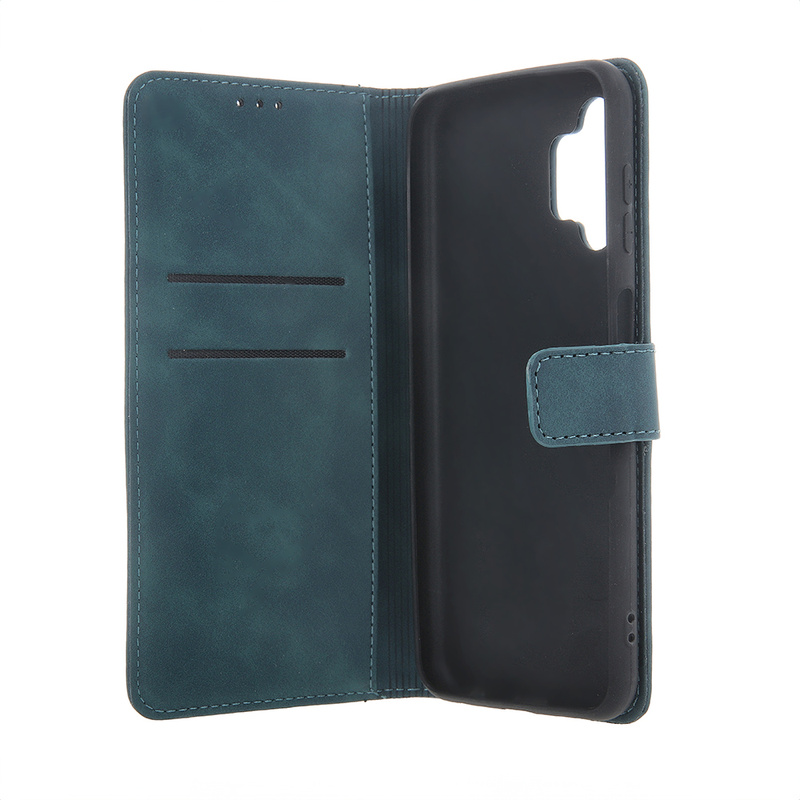 Etui Smart Velvet do Motorola Moto E22 ciemnozielone