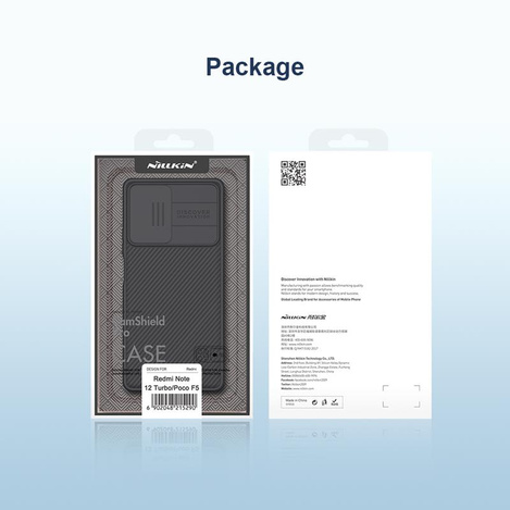 Pancerne etui Xiaomi Redmi Note 12 Turbo / Xiaomi Poco F5 z osłoną na aparat Nillkin CamShield Pro Case - czarne