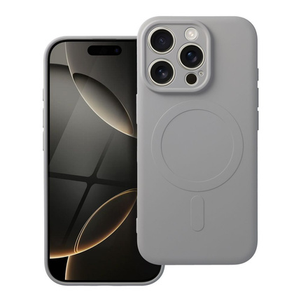Futerał SILICONE MAG COVER kompatybilny z MagSafe do IPHONE 16 Pro tytanowy