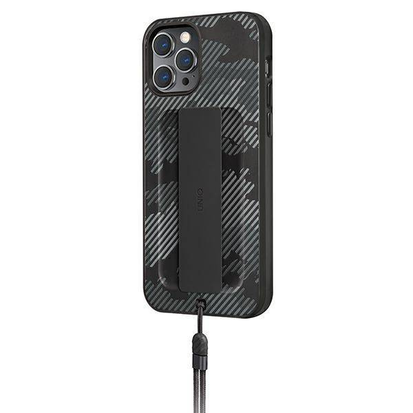 UNIQ etui Heldro iPhone 12 Pro Max 6,7" czarny moro/charcoal camo Antimicrobial