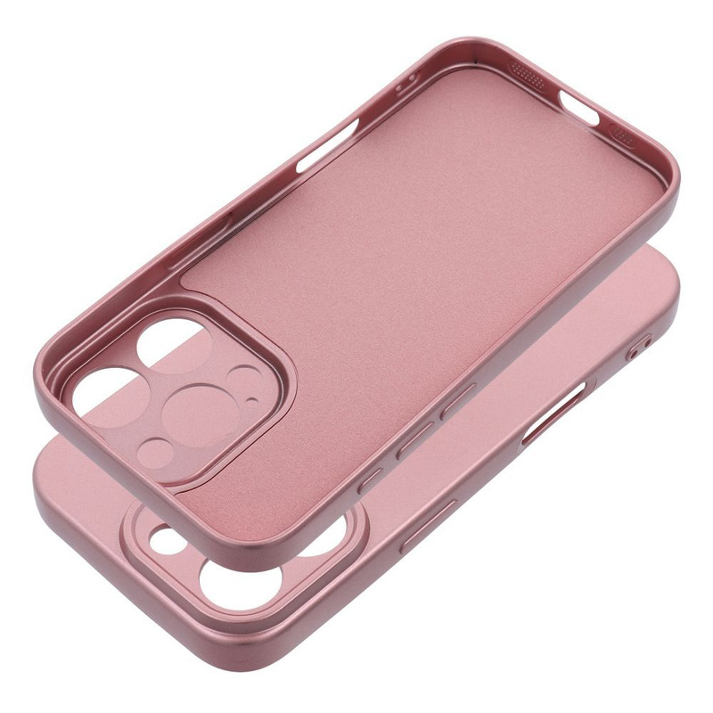 Futerał METALLIC do IPHONE 16 Pro różowy