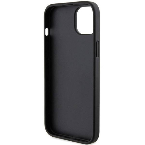 Etui Karl Lagerfeld Saffiano Cardslot Karl&Choupette Metal Pin do iPhone 15 - czarne