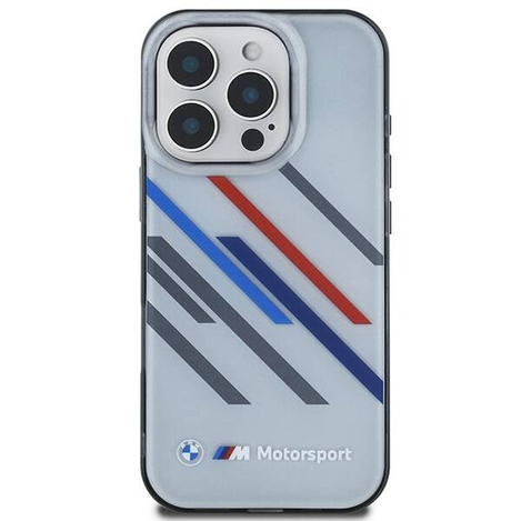 Original Case IPHONE 16 PRO MAX BMW Hardcase Motosport IML Random Stripes (BMHCP16X23HTRAG) gray