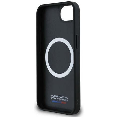 BMW futerał do IPHONE 16e (SE 4 2025) kompatybilny z MagSafe BMHMPSE424PUOCSK (PU Oversized Stripes) black