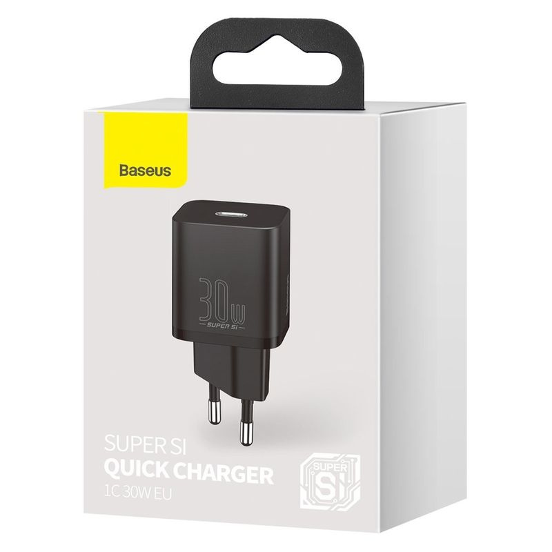 ŁAD SIEC BASEUS SUPER SI QC 1C 30W CZARNA/BLACK