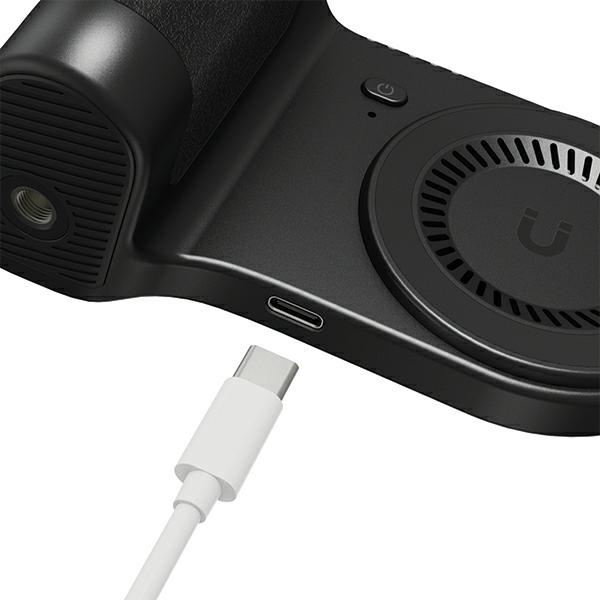 Energea Uchwyt do robienia zdjęć z wbudowanym powerbankiem Magear Magcam Grip czarny/black MagSafe PG-MCG5K-BLK