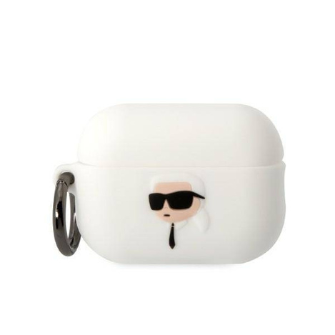Karl Lagerfeld Silicone NFT Karl Head 3D - Etui AirPods Pro 2 (biały)