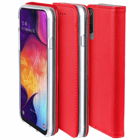 Etui Smart Magnet do Oppo Reno 12F 5G (Global) / 12FS 5G czerwone