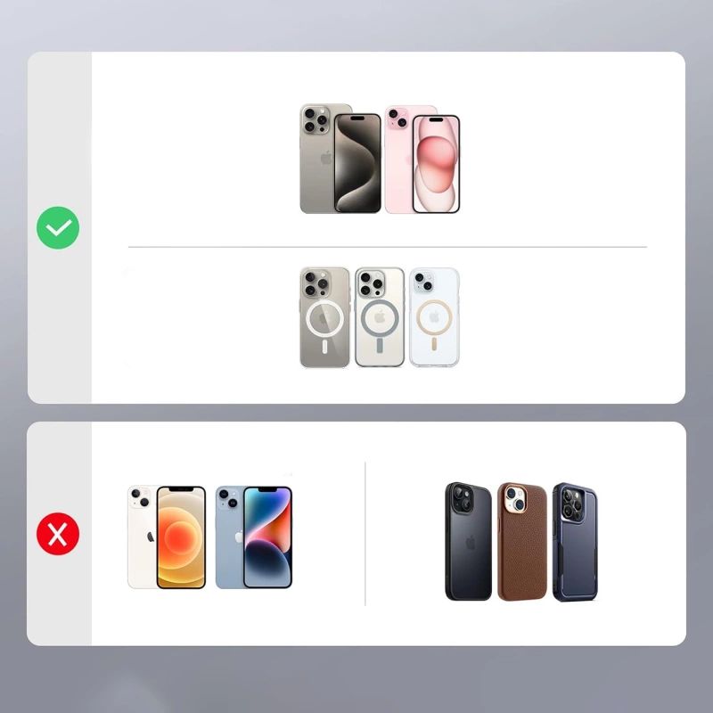 Portfel Ugreen Magnetic Wallet 45165 magnetyczny MagSafe z podstawką - czarny