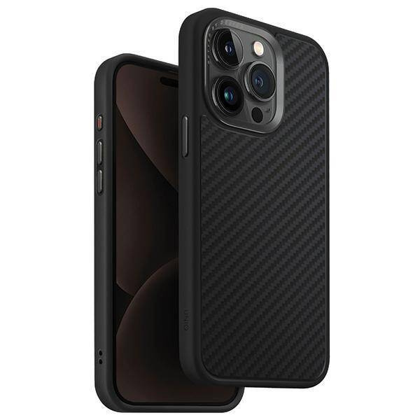 Uniq Hülle Keva iPhone 15 Pro Max 6,7&quot; Magclick Charging schwarz/carbon black