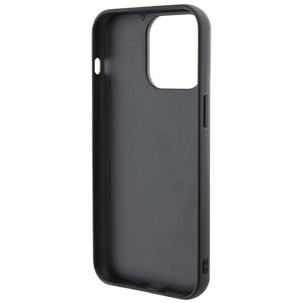 Karl Lagerfeld 3D Rubber Multi Logo Hülle für iPhone 15 Pro Max – Schwarz