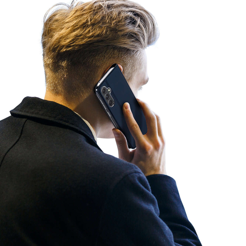 Brieftaschenetui mit Ständer für Samsung Galaxy S23 FE Dux Ducis Skin Pro – blau