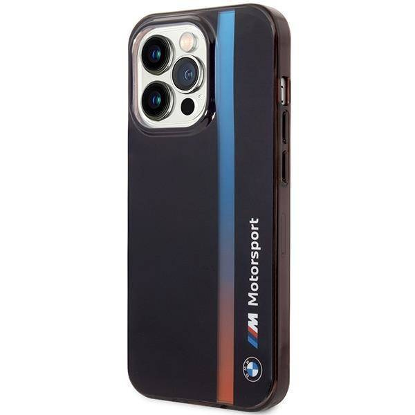 Hülle BMW BMHCP14X22HVGV iPhone 14 Pro Max 6.7&quot; schwarz/schwarz IML Tricolor Stripe