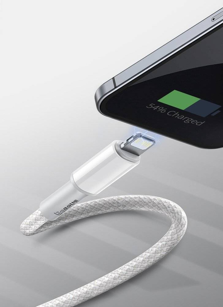 Baseus kabel USB Typ C - Lightning szybkie ładowanie Power Delivery 20 W 2 m biały (CATLGD-A02)