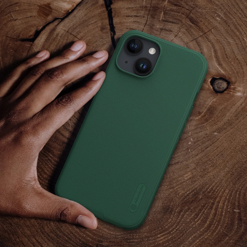 Nillkin Super Frosted Shield Pro verstärkte Hülle für iPhone 15 Pro – blau