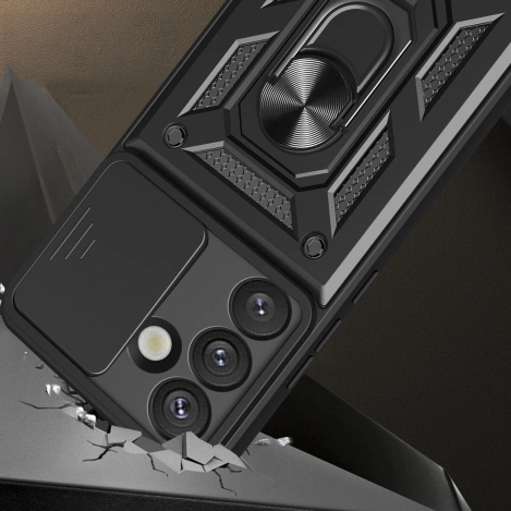 Hybrid Armor Camshield Samsung Galaxy S25 Black