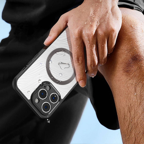 Pancerne etui iPhone 14 Pro kompatybilne z MagSafe Dux Ducis Aimo Mag - czarne