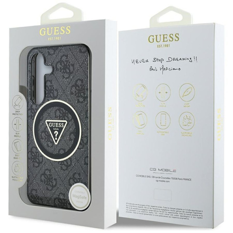 GUESS SAMSUNG S25 GUHMS25SHG4PRTGK TRAINGLE MAGSAFE BLACK