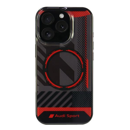 Audi nakładka IML Sport MagSafe do iPhone 16 Pro Max 6.9" czarna