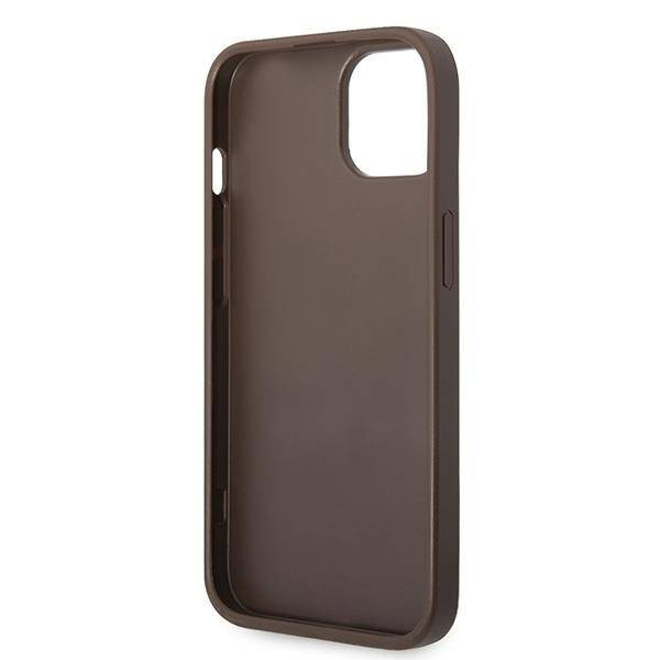 Guess GUHCP15MG4GFBR iPhone 15 Plus 6.7&quot; brown/brown hard case 4G Metal Gold Logo