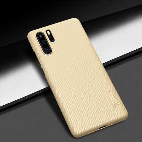 Nillkin Super Frosted Shield wzmocnione etui pokrowiec + podstawka Huawei P30 Pro czarny