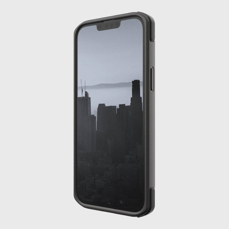 Raptic X-Doria Secure Case für iPhone 14 Plus mit gepanzerter MagSafe-Hülle schwarz