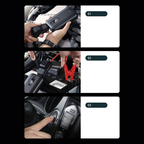 Baseus Super Energy Air Car Jump Starter（10000mAh,Peakcurrent 1000A）Black