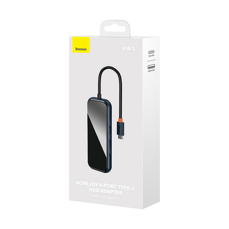 Baseus Hub Adapter 4w1 USB-C na 4xUSB 3.0 (Dark Grey)